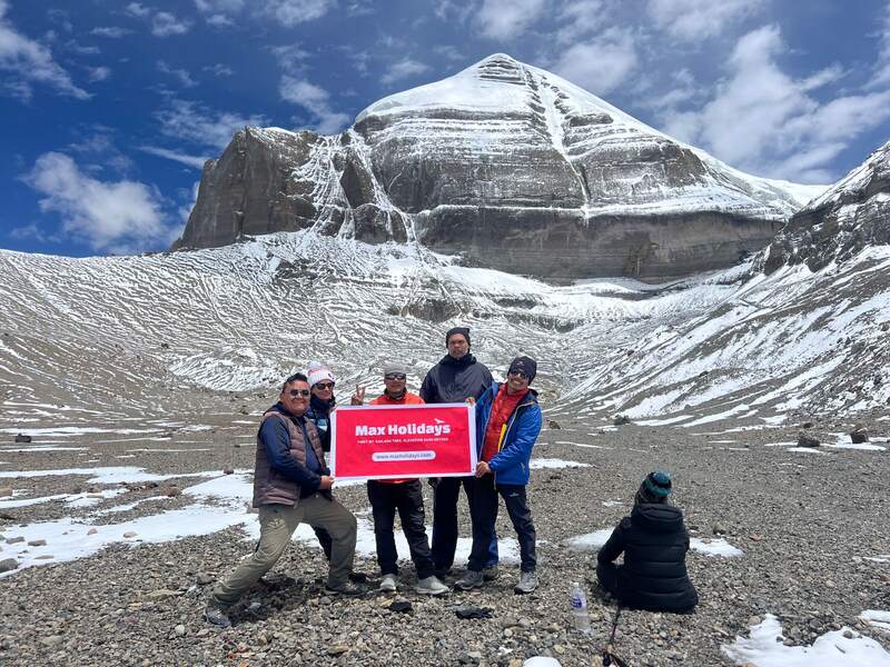 Happy client at kailash